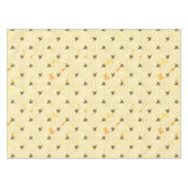 Bijen op Honeycomb Pattern Gold Yellow Tafelkleed (Voorkant (Horizontaal))