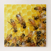 Bijen op Honeycomb - Puzzle Legpuzzel (Horizontaal)