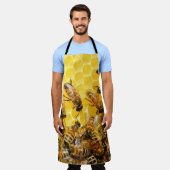 Bijen op Honeycomb Schort (Gedragen)