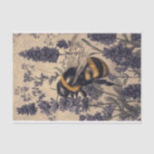 Bijen op Lavendel 1 Decoupage papier (Voorkant)