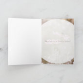 Bijen op roze ventiel kaart (Binnen)