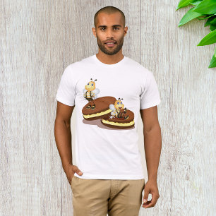 Bijen op twee koekjes Mannen T-shirt