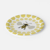 Bijen Papieren Bordje (Gekanteld)
