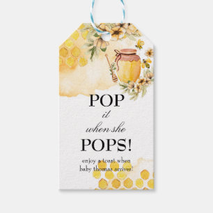 Bijen Pop het als ze Poppen champagne Labels Cadeaulabel