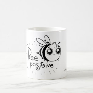 Bijen positieve Funny Cartoon Koffiemok