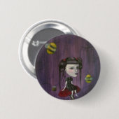 Bijen Ronde Button 5,7 Cm (Voorkant /achterkant)