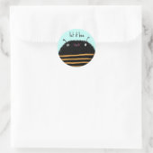 Bijen Ronde Sticker (Tas)