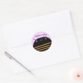Bijen Ronde Sticker (Envelop)