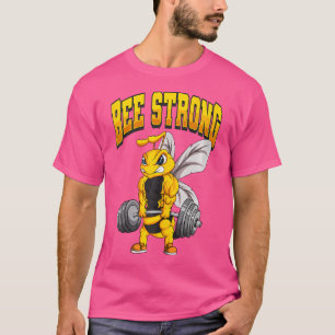 Bijen Sterke Gym Fitness Bodybuilding T-shirt