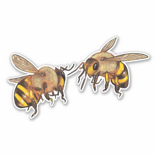 Bijen Sticker (Voorkant)