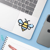 Bijen Sticker (Laptop met iPhone)