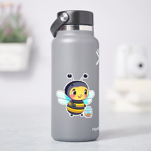 Bijen sticker voor waterfles (HydroFlask)