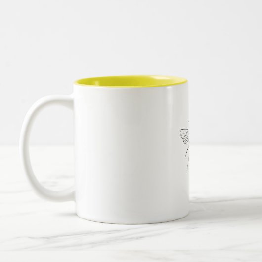 Bijen uw eigen koffie-Mok Tweekleurige Koffiemok (Links)