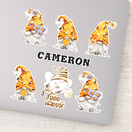 Bijen van het Collectie Honey Gnome, Floral, Add N Sticker