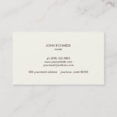 Bijen Visitekaartje (Achterkant)