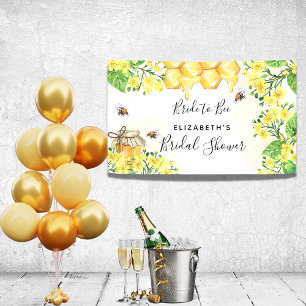 Bijen Vrijgezellenfeest mam tot beengeel meel Spandoek