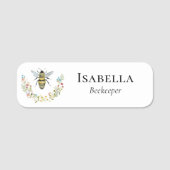Bijen Wildbloem Apiary Business Naamplaatje (Voorkant)