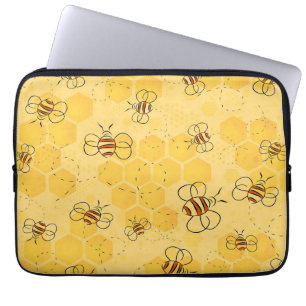 Bijen zoemen honingbijen Schattige Laptop Sleeve