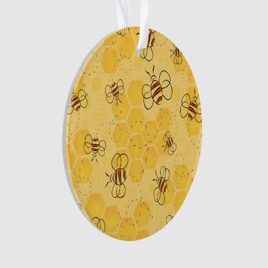 Bijen zoemen honingbijen Schattige Ornament (voorkant)
