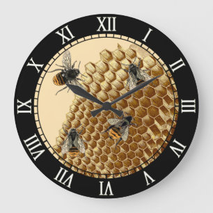 Bijenafdrukken, Honeycomb Illustratie, Grote Klok