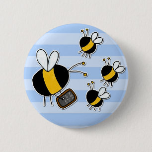 bijenarbeider - leraar ronde button 5,7 cm