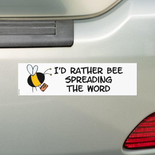 bijenarbeider - predikant bumpersticker (Op auto)