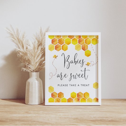 Bijenbaby's zijn zoet poster