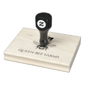 Bijenbijen en -kroon 	rubberstempel (Stempel)