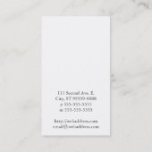 Bijenblaast Visitekaartje (Achterkant)