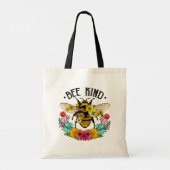 Bijenbloemen Inspirerend Floral Tote Bag (Achterkant)