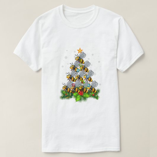 Bijenbomen, kerstmis t-shirt (Design voorkant)