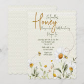 Bijenbridal Shower Invitation Kaart (Voorkant / Achterkant)