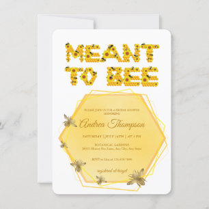 Bijenbridal Shower Invitation Means aan bijen Kaart