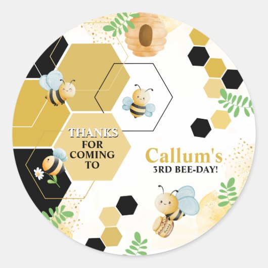 bijendag ronde sticker (Voorkant)