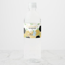 bijendag waterfles etiket