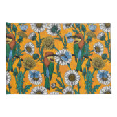 Bijeneters, blauwe vlinders en zeeduivel op sinaas kussensloop (Achterkant-Rechts)