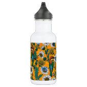 Bijeneters, blauwe vlinders en zeeduivel op sinaas waterfles (Rechts)