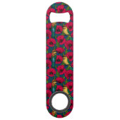 Bijeneters en papavers speed flessenopener (Achterkant)