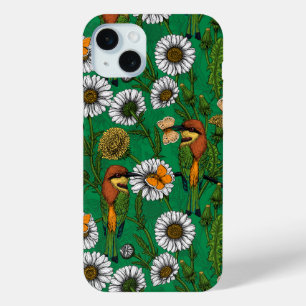 Bijeneters op een voorjaarsweide iPhone 15 mini hoesje