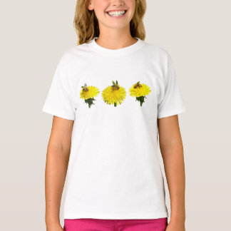 bijenfabriek in dandelion t-shirt