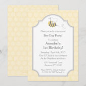 Bijenfeest Bumble Honeycomb Uitnodigingen (Voorkant / Achterkant)