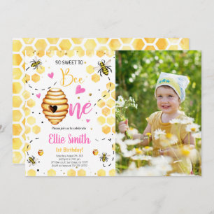 Bijenfoto-uitnodiging Kaart