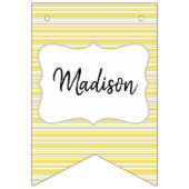 bijengeel en grijs geometrisch vlaggetjes (Eerste vlag)