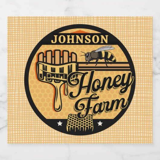 Bijengelegenheid Persoonlijke NAAM Zoete Bijenkorf Bier Etiket (Enkel label)