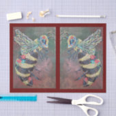 bijengelukkig schilderij tissuepapier (Craft)