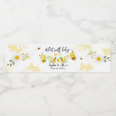 Bijengeslacht onthullen waterflesetiket waterfles etiket (Enkel label)