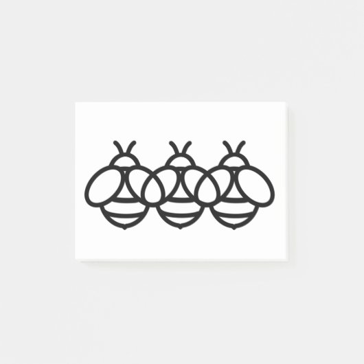 bijenhommel Schattige insect Post-it® Notes (Voorkant)