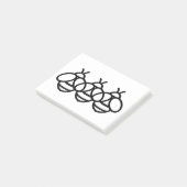 bijenhommel Schattige insect Post-it® Notes (Schuin)