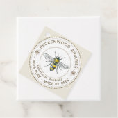  bijenhoning kraft Neck Label Bijenteler (In situ)