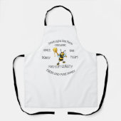 Bijenhoningkweker Gepersonaliseerd wit Schort (Voorkant)